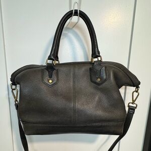 Madewell Pebbled Leather 2-Tone Tote Bag